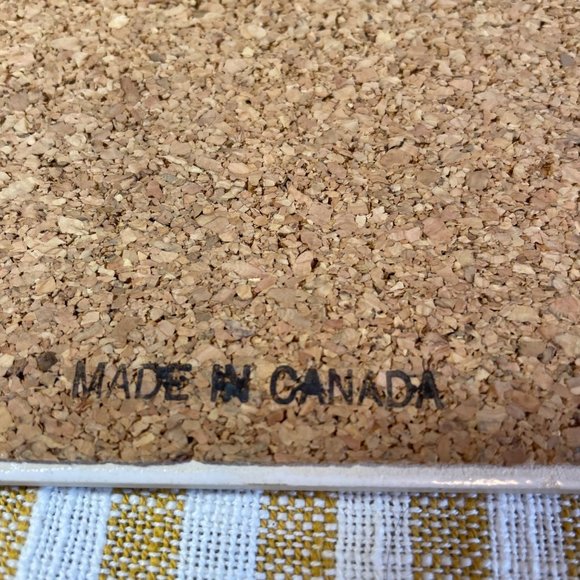 Vintage THE MOON By Sue Coleman Native Design Tile And Cork Trivet Wall Hanging - Picture 5 of 6